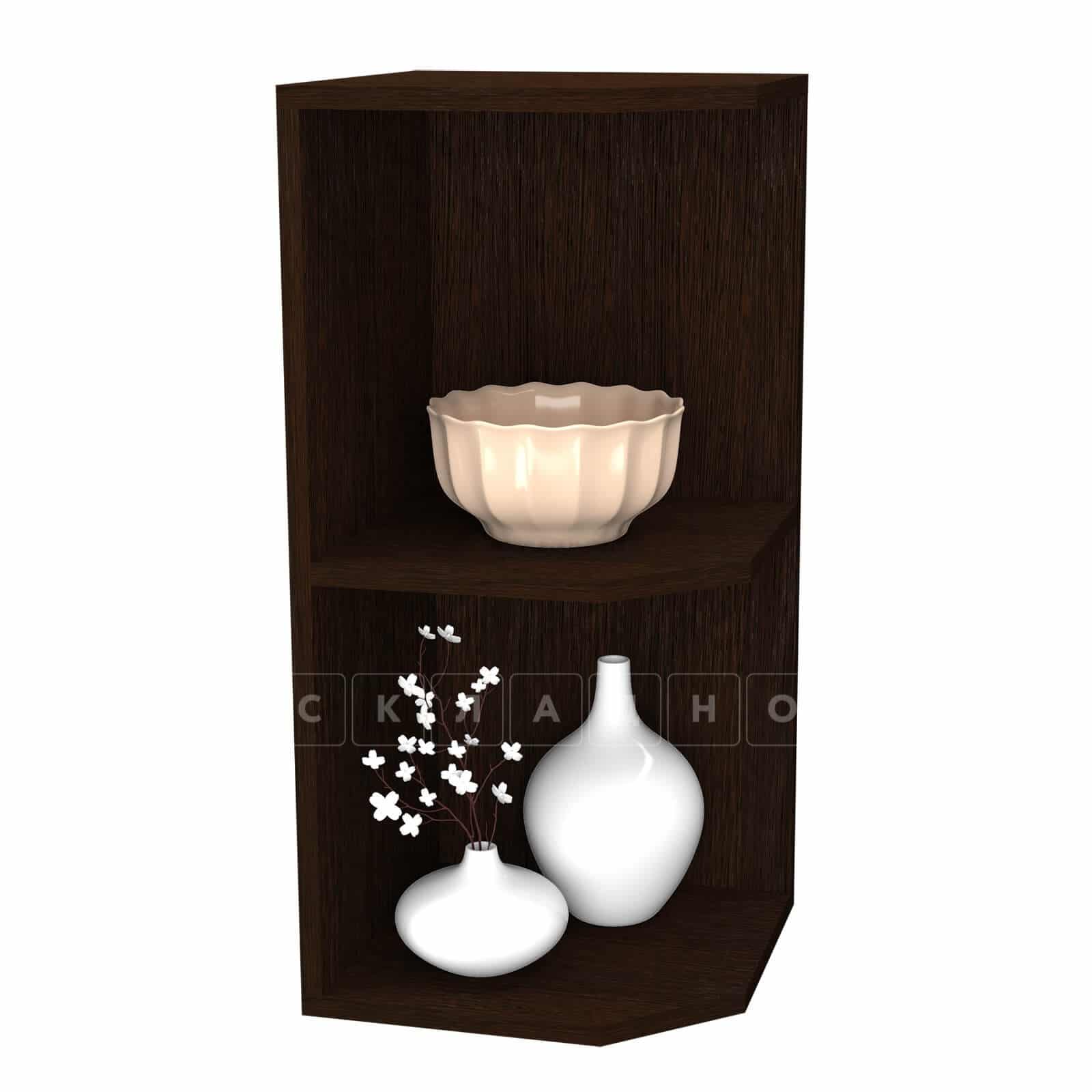 Кухонный навесной шкаф торцевой открытый Мальва ВТ285