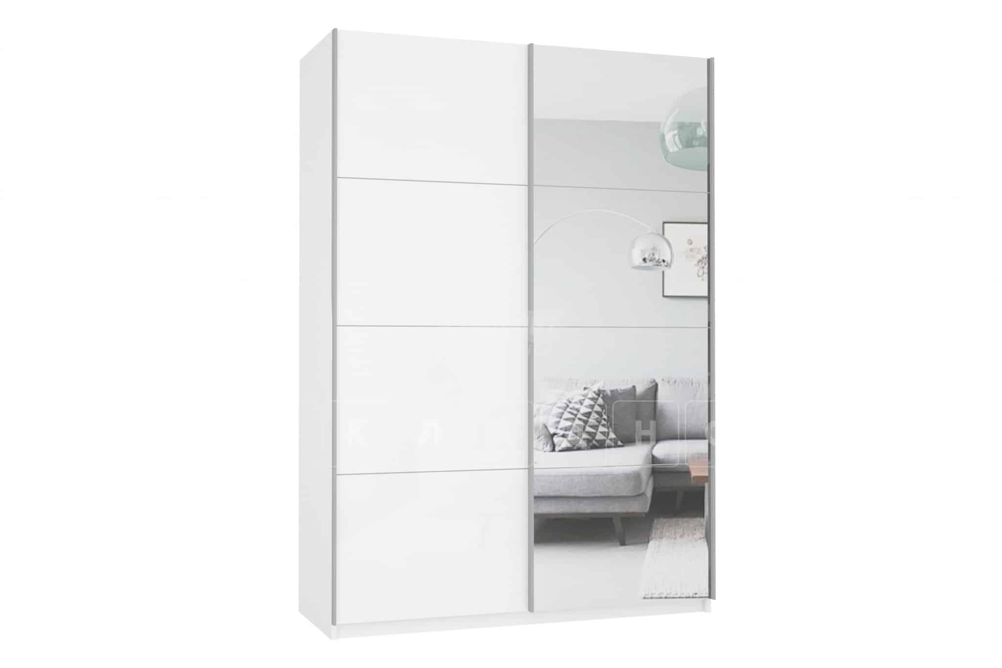 Шкаф-купе Прайм двухдверный ширина 160 см с одним зеркалом