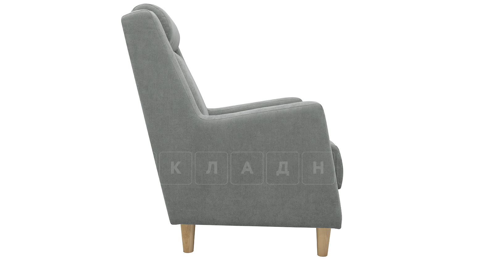 Кресло для отдыха Дарвин серый фото 3 | интернет-магазин Складно