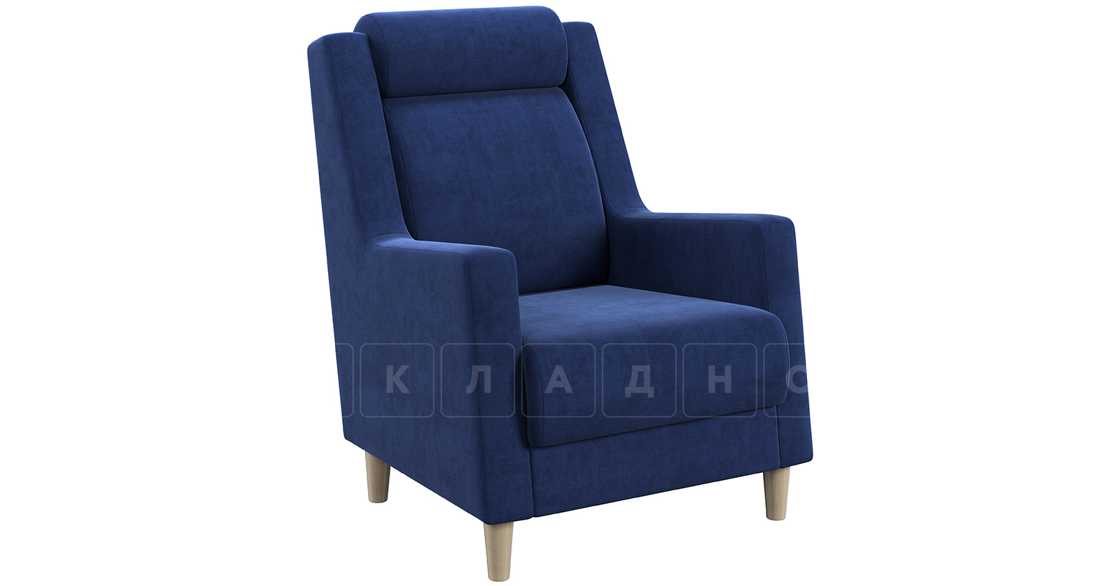 Кресло для отдыха Дарвин темно-синий фото 11 | интернет-магазин Складно