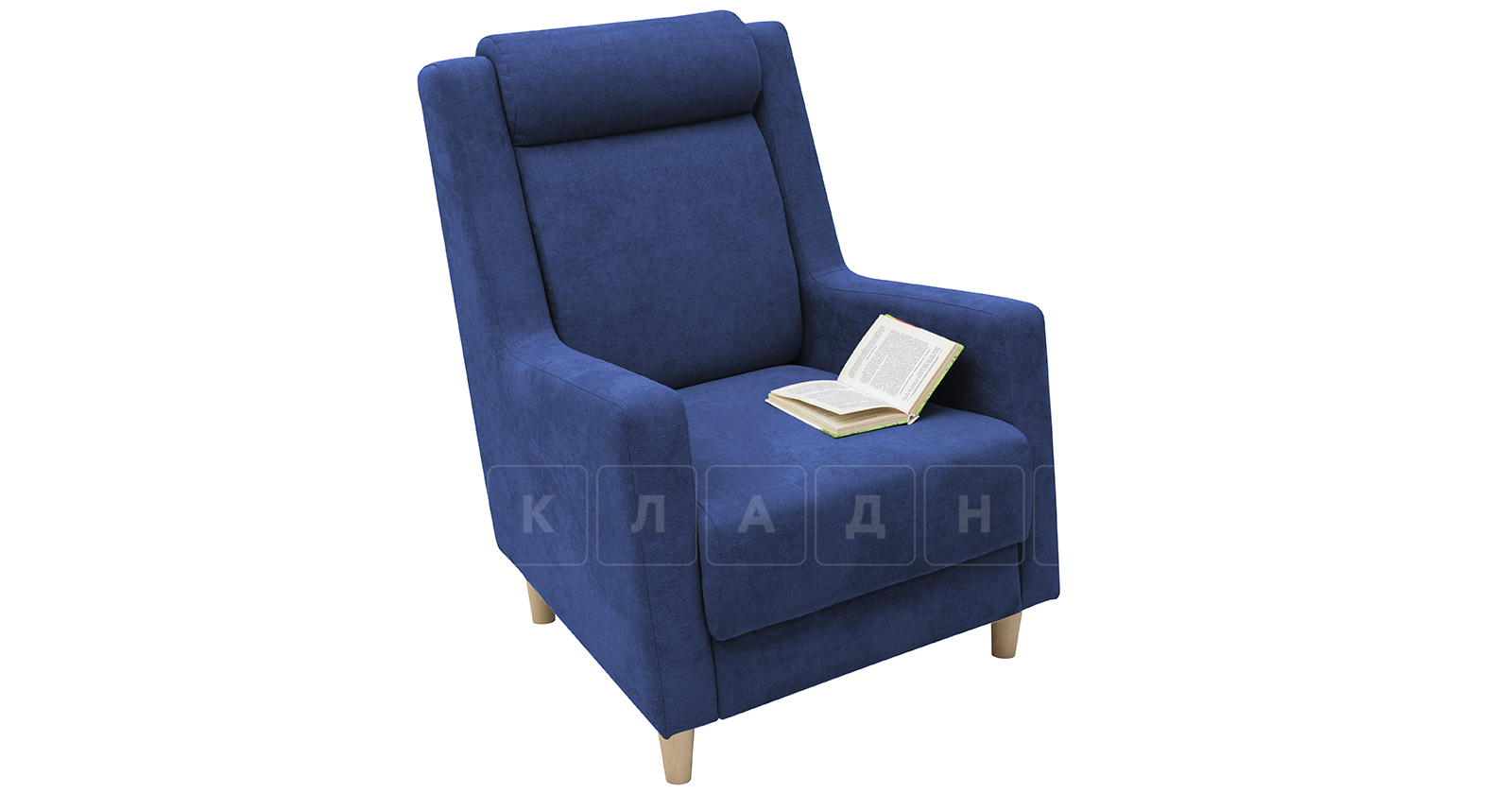 Кресло для отдыха Дарвин темно-синий фото 5 | интернет-магазин Складно