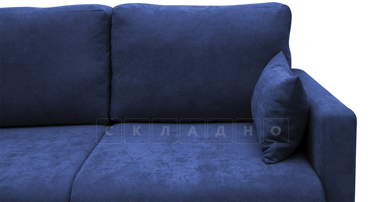 Угловой диван Дарвин темно-синий фото 10 | интернет-магазин Складно