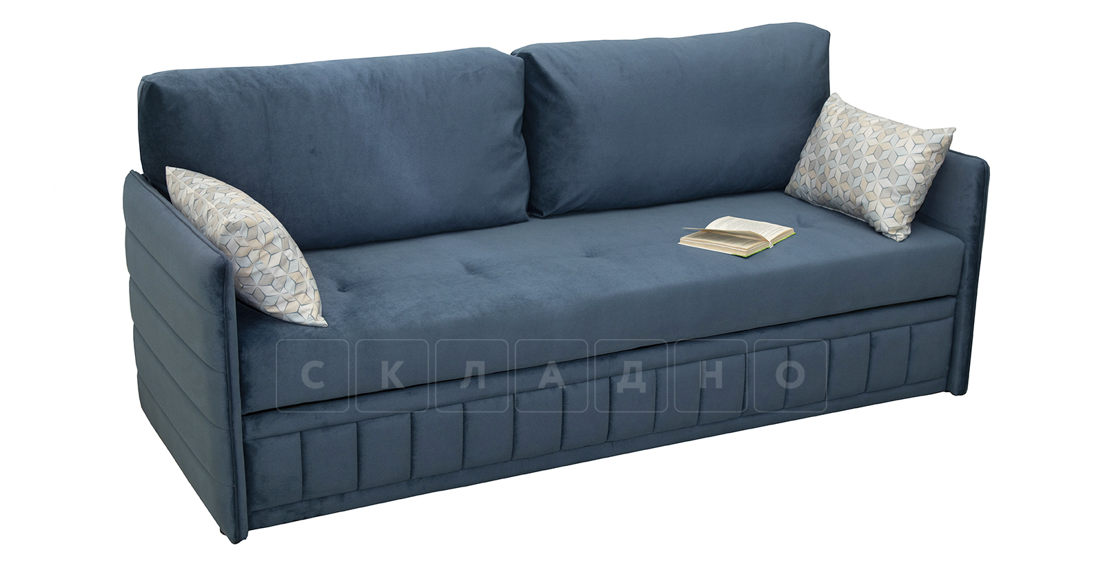 Диван-кровать Дикси синий фото 5 | интернет-магазин Складно