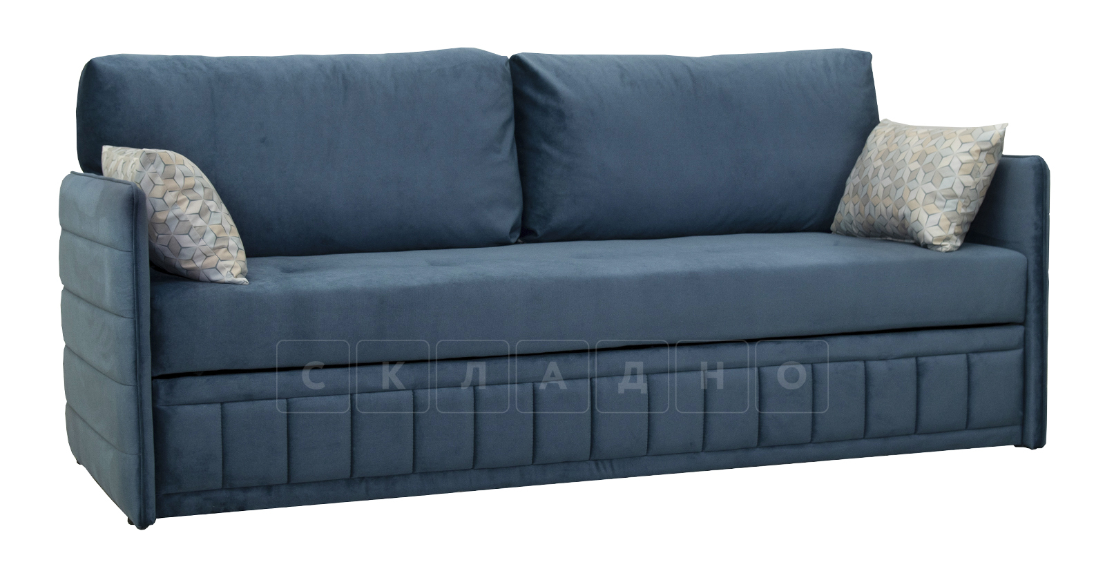Диван-кровать Дикси синий фото 1 | интернет-магазин Складно