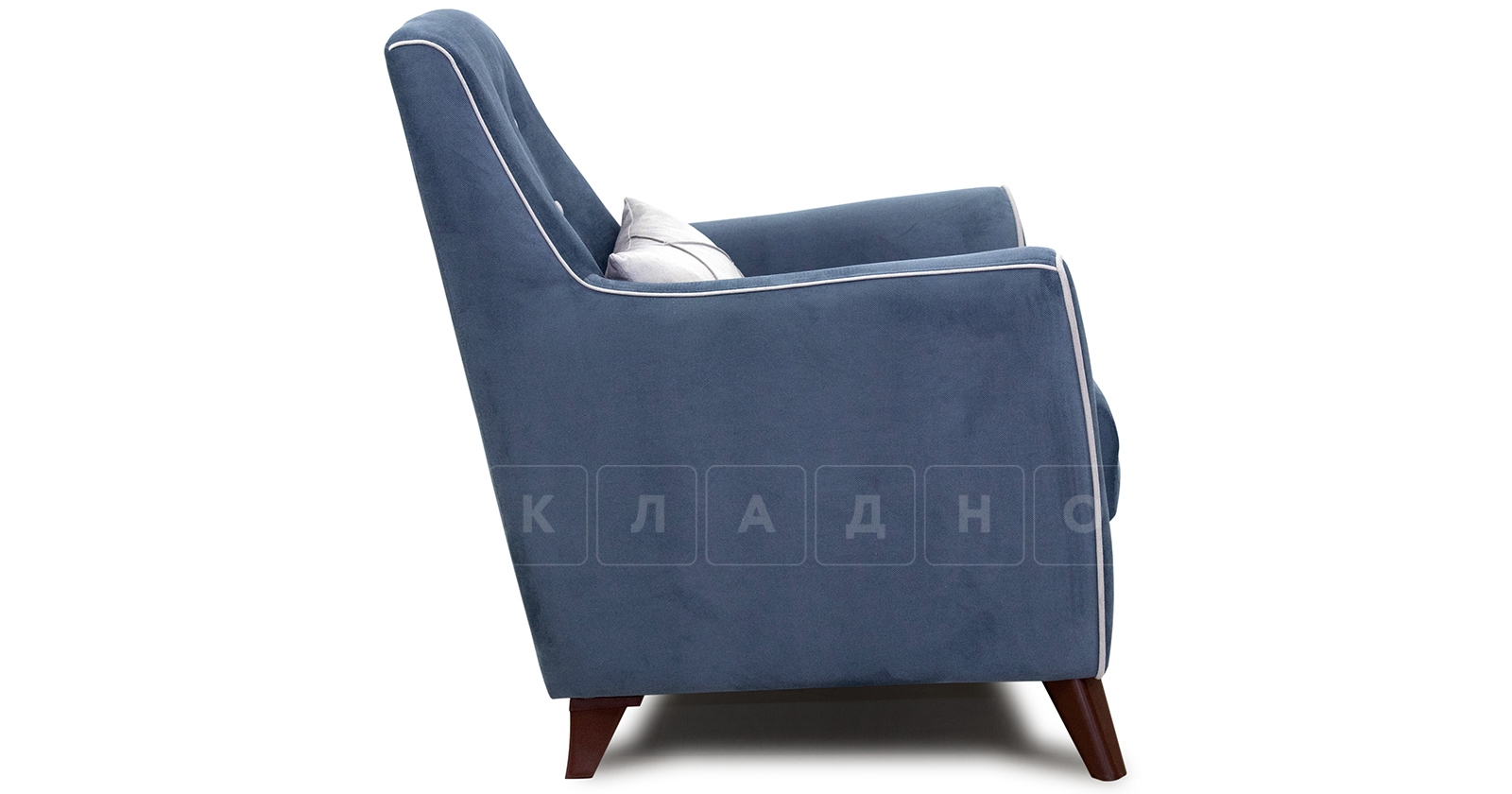Кресло для отдыха Флэтфорд серо-синий фото 3 | интернет-магазин Складно