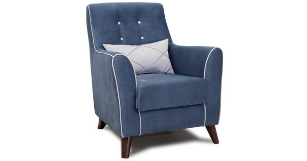 Кресло для отдыха Флэтфорд серо-синий фото | интернет-магазин Складно