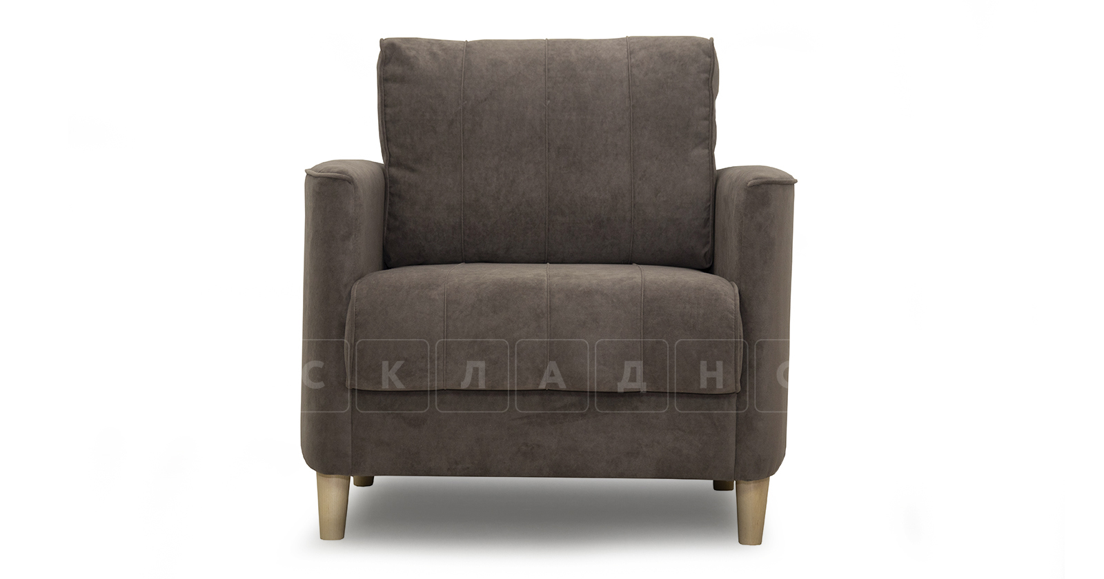 Кресло для отдыха Лорен серо-коричневый фото 2 | интернет-магазин Складно