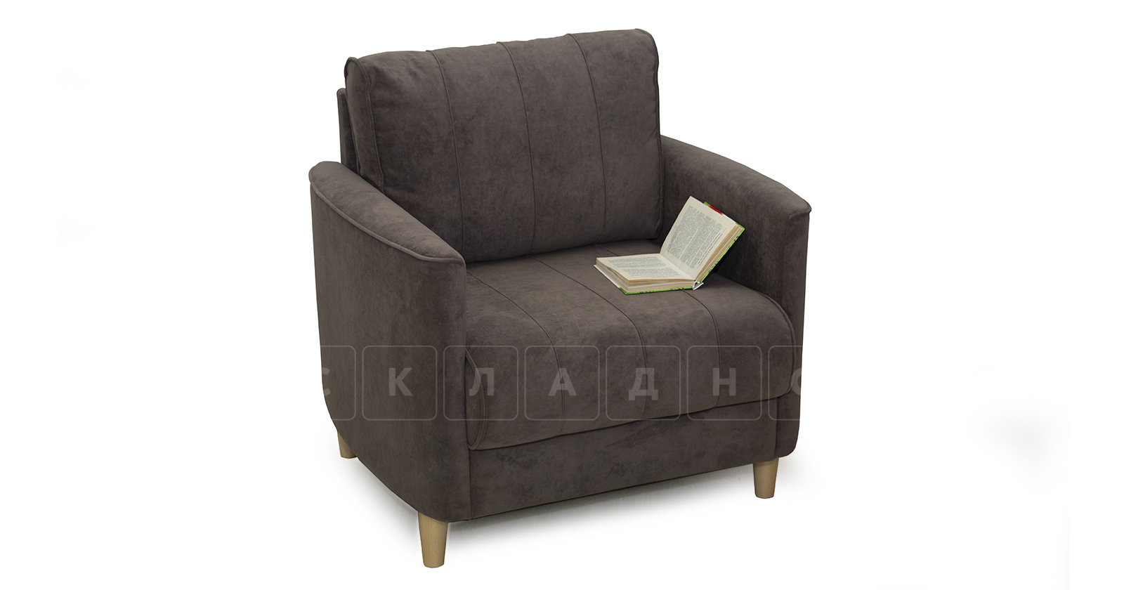 Кресло для отдыха Лорен серо-коричневый фото 5 | интернет-магазин Складно