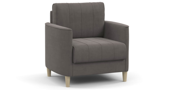 Кресло для отдыха Лорен серо-коричневый фото | интернет-магазин Складно