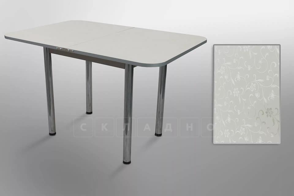 Кухонный стол Ломберный пластик на хром ногах фото 1 | интернет-магазин Складно