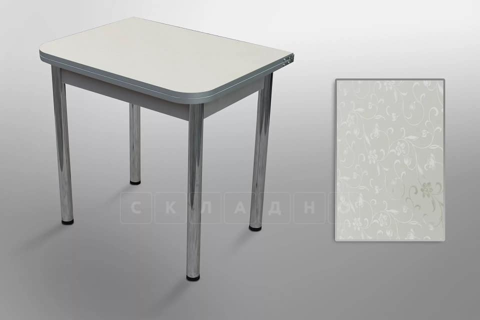 Кухонный стол Ломберный пластик на хром ногах фото 2 | интернет-магазин Складно