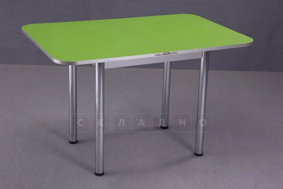 Кухонный стол Ломберный пластик на хром ногах фото 5 | интернет-магазин Складно