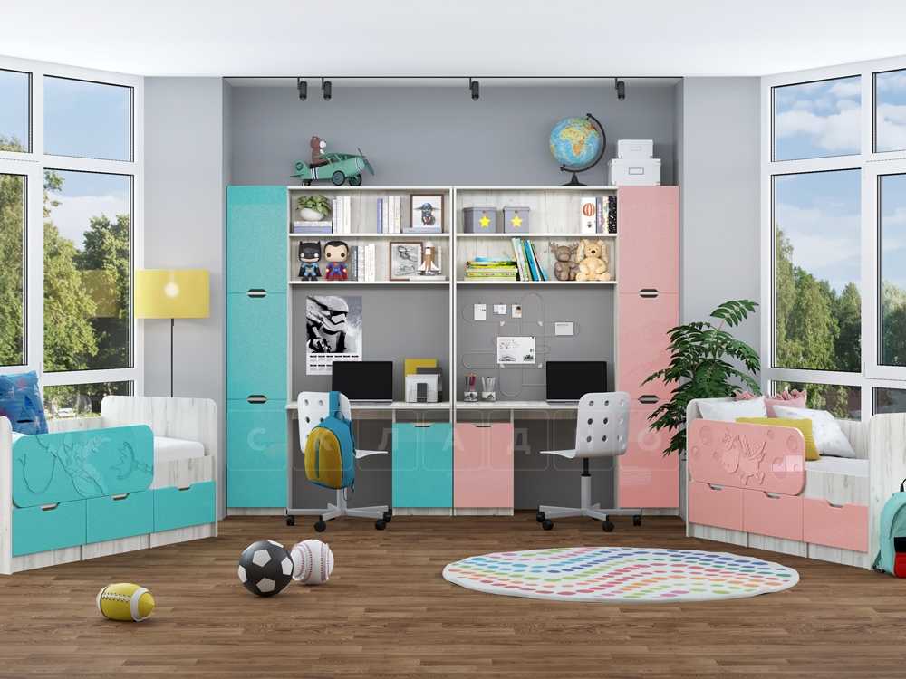 Набор детской мебели Юниор-15 вариант 4 фото 1 | интернет-магазин Складно