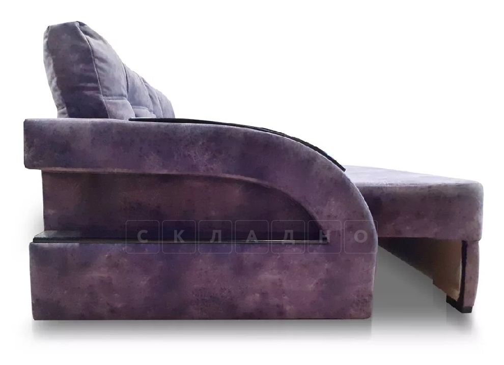 Диван-кровать Лофт пружинный блок фиолетовый фото 2 | интернет-магазин Складно