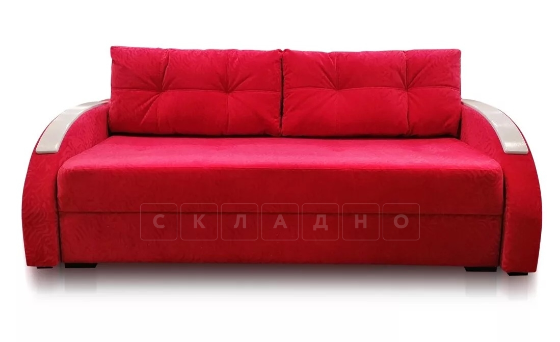 Диван-кровать Лофт пружинный блок красный фото 4 | интернет-магазин Складно