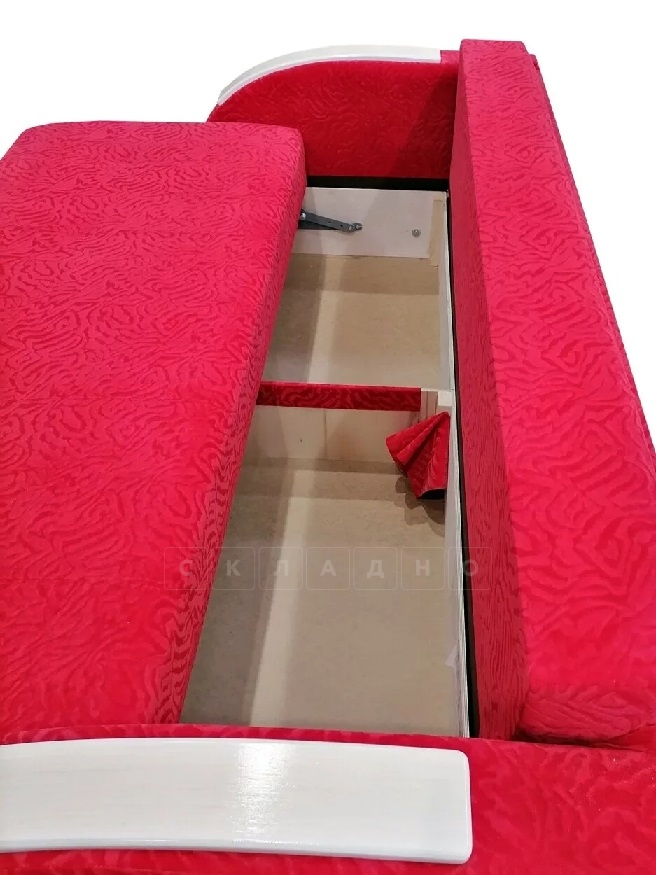 Диван-кровать Лофт пружинный блок красный фото 5 | интернет-магазин Складно