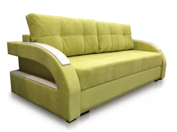 Диван-кровать Лофт пружинный блок оливковый 