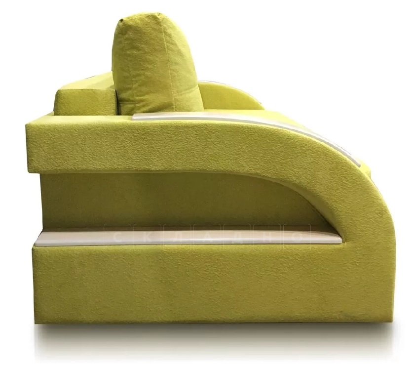 Диван-кровать Лофт пружинный блок оливковый фото 3 | интернет-магазин Складно