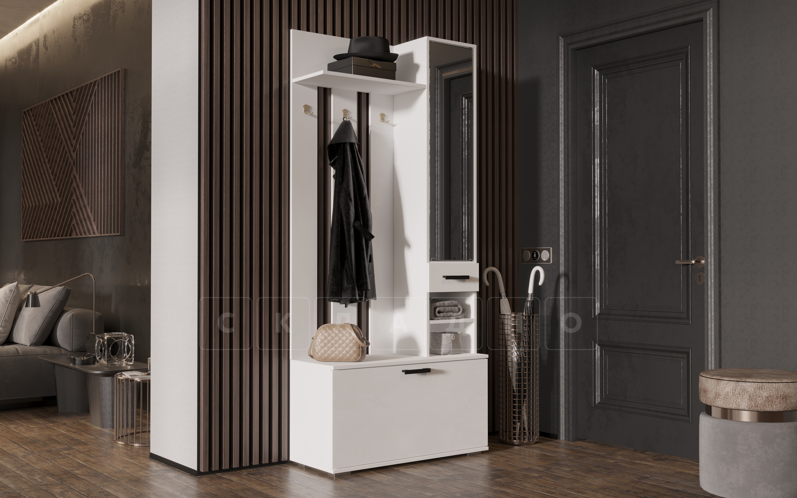 Прихожая Ника белая