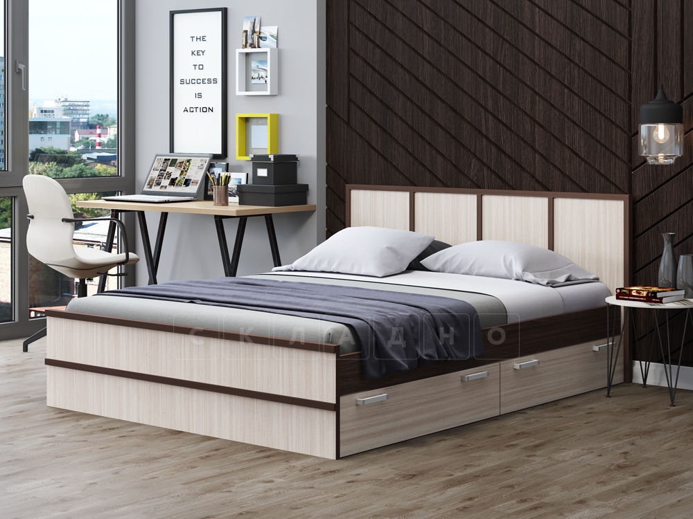 Кровать с ящиками Карина-3 120 см фото 2 | интернет-магазин Складно