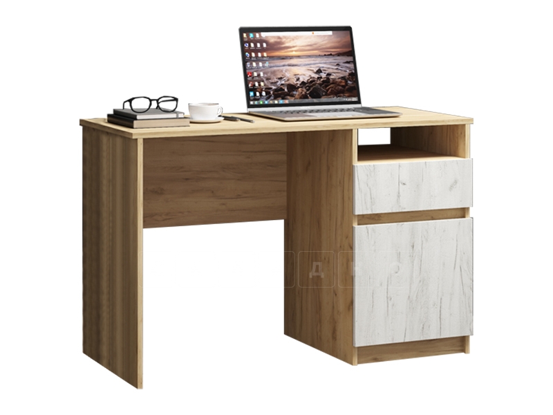 Письменный стол ПС-07 с дверцей и ящиком фото 1 | интернет-магазин Складно