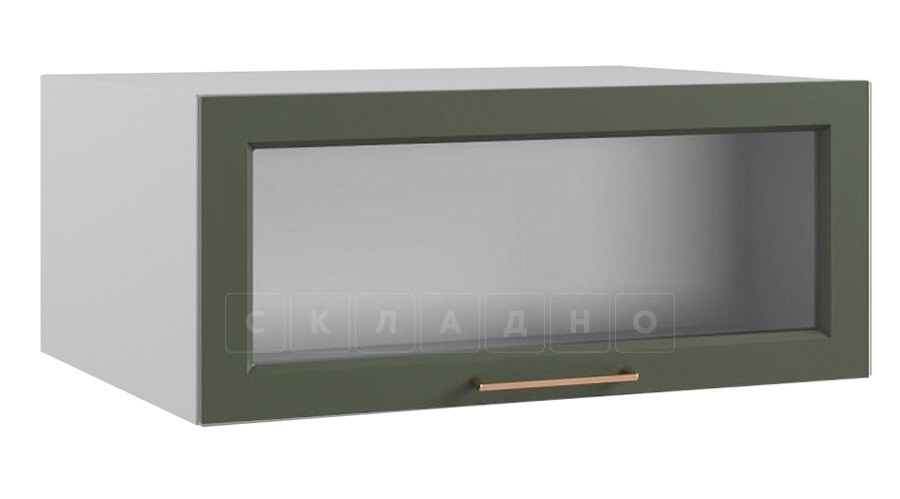Шкаф верхний горизонтальный глубокий стекло Квадро ГПГС 800 фото 1 | интернет-магазин Складно