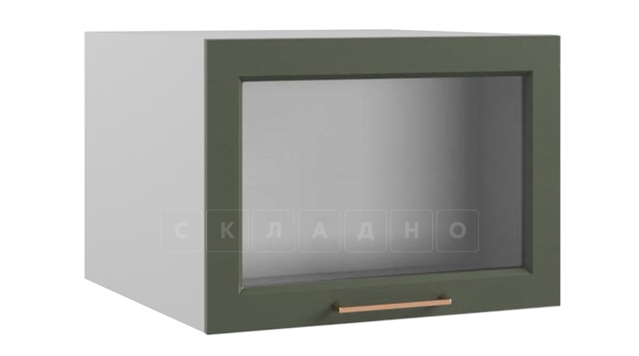 Шкаф верхний горизонтальный глубокий стекло высокий Квадро ГВПГС 600 фото 1 | интернет-магазин Складно