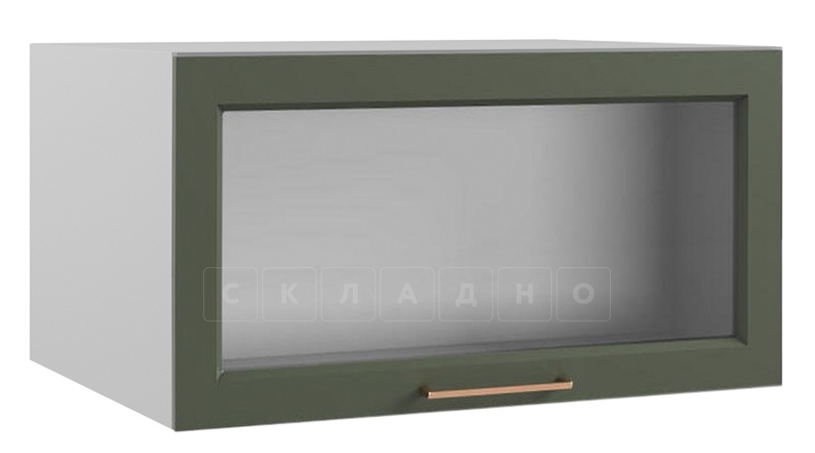 Шкаф верхний горизонтальный глубокий стекло высокий Квадро ГВПГС 800 фото 1 | интернет-магазин Складно