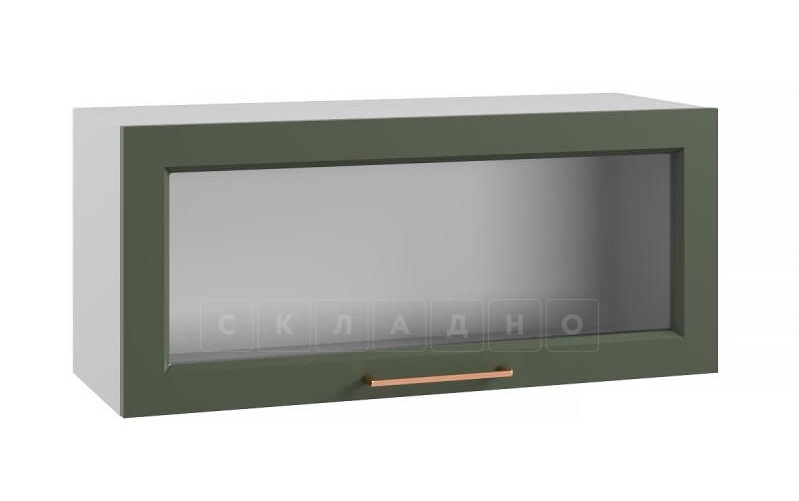 Шкаф верхний горизонтальный стекло Квадро ПГС 800 фото 1 | интернет-магазин Складно