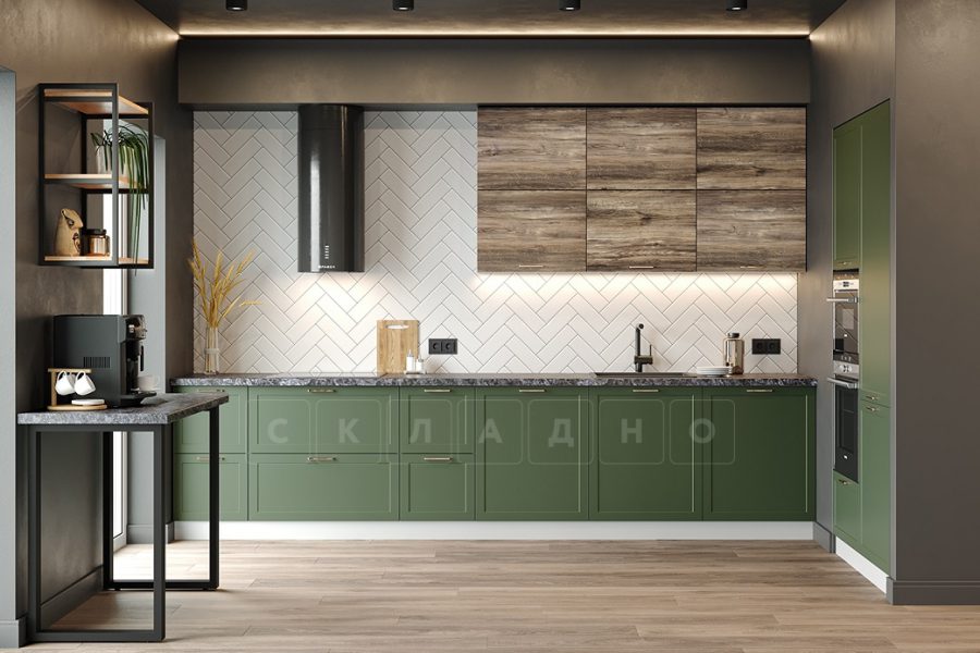 Кухонный гарнитур Квадро 340 см с пеналами 