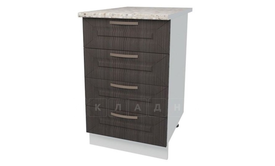 Кухонный шкаф напольный Агава ШНЯ50 с 4 ящиками фото 2 | интернет-магазин Складно