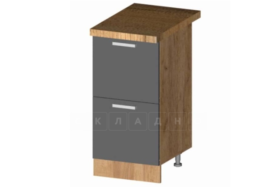 Кухонный шкаф напольный Венеция ШН2Я40 с 2 ящиками фото 1 | интернет-магазин Складно
