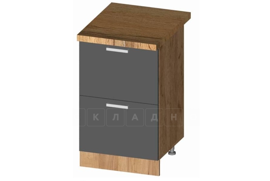 Кухонный шкаф напольный Венеция ШН2Я50 с 2 ящиками фото 1 | интернет-магазин Складно