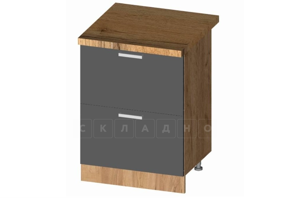 Кухонный шкаф напольный со скрытыми ящиками Венеция ШНСЯ60 фото 1 | интернет-магазин Складно