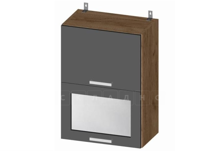 Кухонный навесной шкаф горизонтальный Венеция ШВГ1С50 с 1 стеклом фото 1 | интернет-магазин Складно