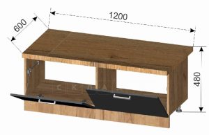 Кухонный шкаф напольный под телевизор Венеция ШНТВ1200 7980 рублей, фото 2 | интернет-магазин Складно
