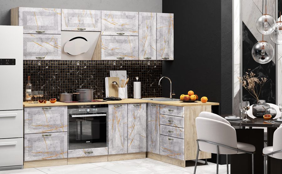 Кухня угловая Гранд 240 х 150 см 