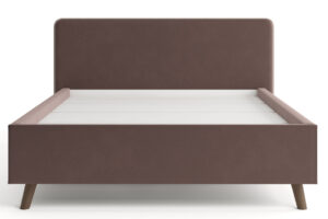 Мягкая кровать Афина 160 см велюр шоколад 19340 рублей, фото 2 | интернет-магазин Складно