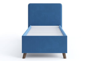 Мягкая кровать Афина 80 см велюр синий 13490 рублей, фото 2 | интернет-магазин Складно