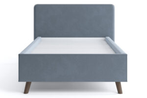 Мягкая кровать Афина 120 см велюр темно-серый 14990 рублей, фото 2 | интернет-магазин Складно