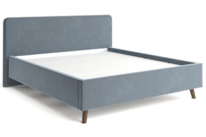 Мягкая кровать Афина 180 см велюр темно-серый-20592 фото | интернет-магазин Складно
