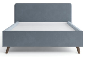 Мягкая кровать Афина 160 см велюр темно-серый 17590 рублей, фото 2 | интернет-магазин Складно