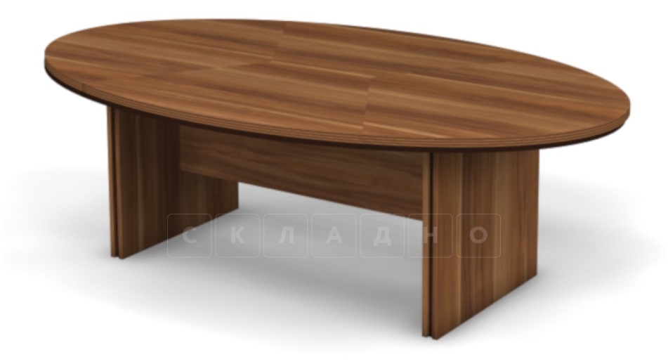 Конференц-стол овальный комбинированный В201-1 фото 1 | интернет-магазин Складно