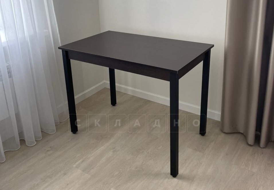 Стол обеденный лдсп ноги квадрат металл 1,0 м черный фото 1 | интернет-магазин Складно