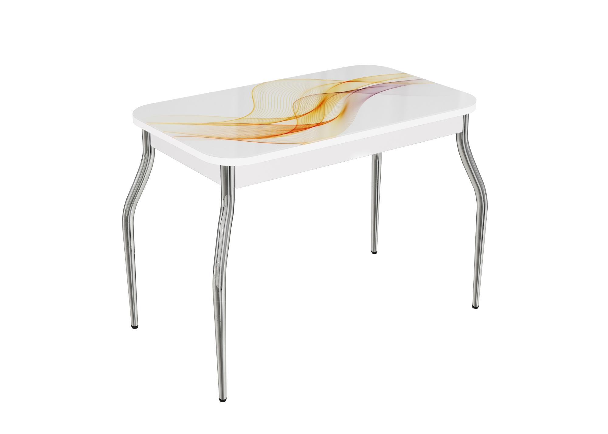 Стол нераздвижной стеклянный с фотопечатью Волна серия 2