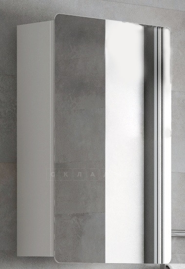 Навесной шкаф с зеркалом для ванны Лея 45 фото 2 | интернет-магазин Складно