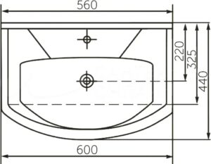 Тумба для ванны Лея с умывальником Элеганс 60 напольная 9590 рублей, фото 5 | интернет-магазин Складно