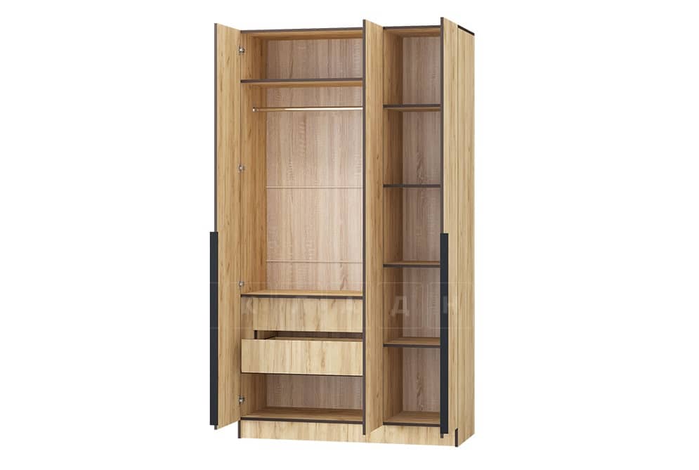 Шкаф распашной Авангард дуб крафт золотой 120 см