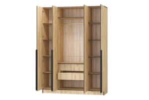 Шкаф распашной Авангард дуб крафт золотой 160 см 21420 рублей, фото 2 | интернет-магазин Складно