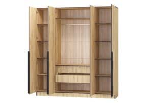 Шкаф распашной Авангард дуб крафт золотой 200 см 24210 рублей, фото 2 | интернет-магазин Складно